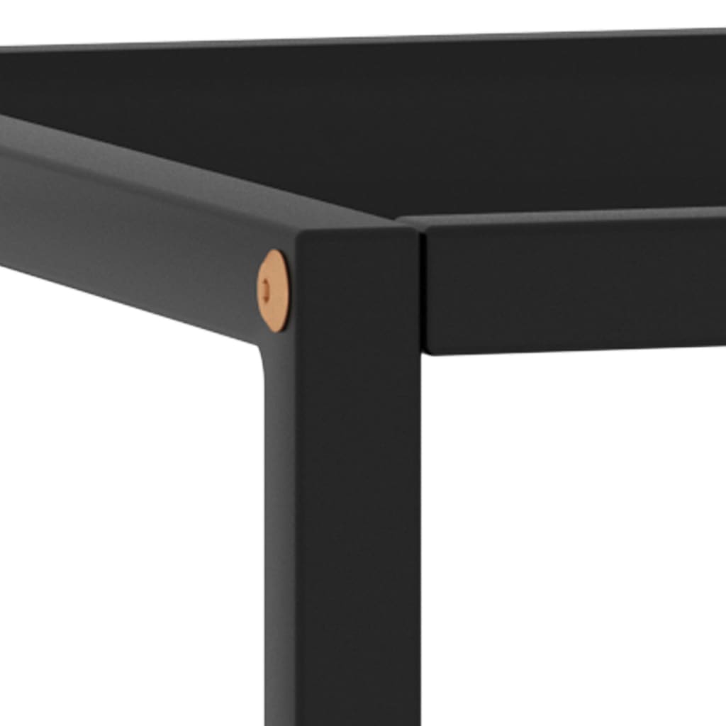 Sohvapöytä musta lasi 90x90x50 cm - Sisustajankoti.fi