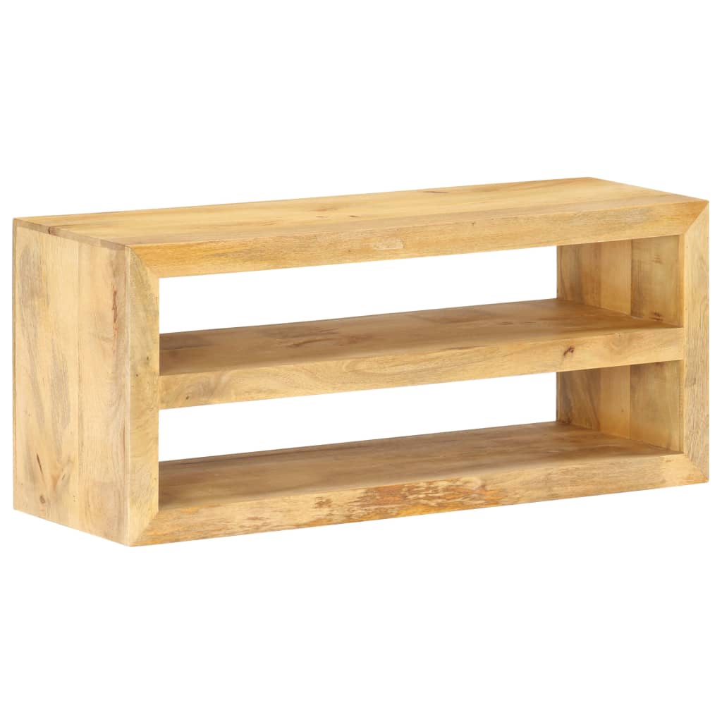 TV-taso 107x35x45 cm täysi mangopuu - Sisustajankoti.fi