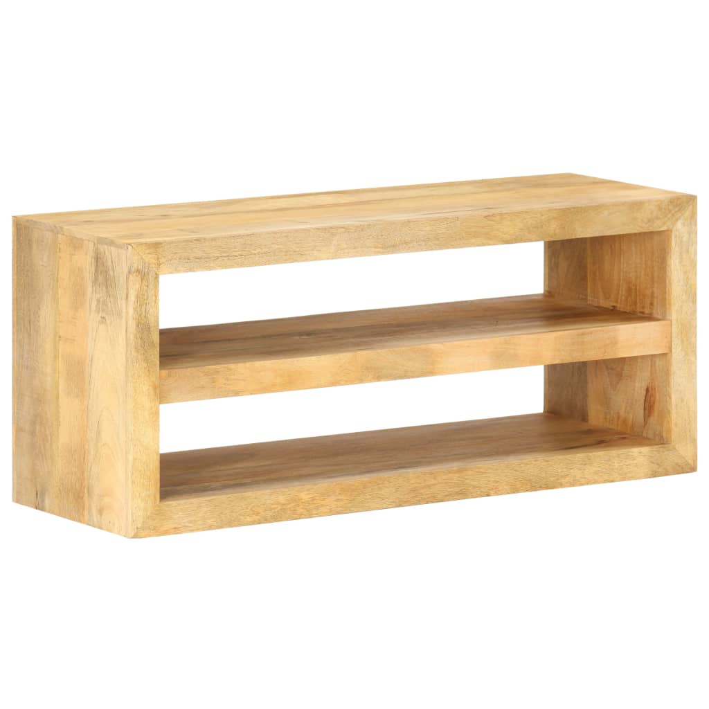 TV-taso 107x35x45 cm täysi mangopuu - Sisustajankoti.fi