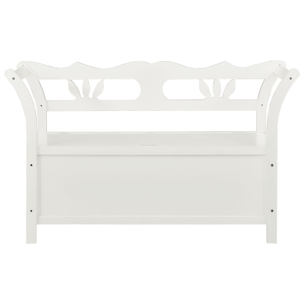 Säilytyspenkki 126 cm valkoinen täysi kuusi - Sisustajankoti.fi