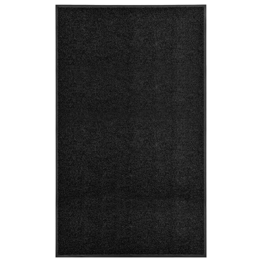 Ovimatto pestävä musta 90x150 cm - Sisustajankoti.fi