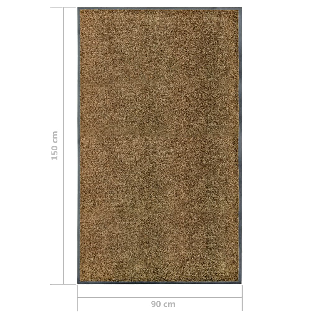 Ovimatto pestävä ruskea 90x150 cm - Sisustajankoti.fi