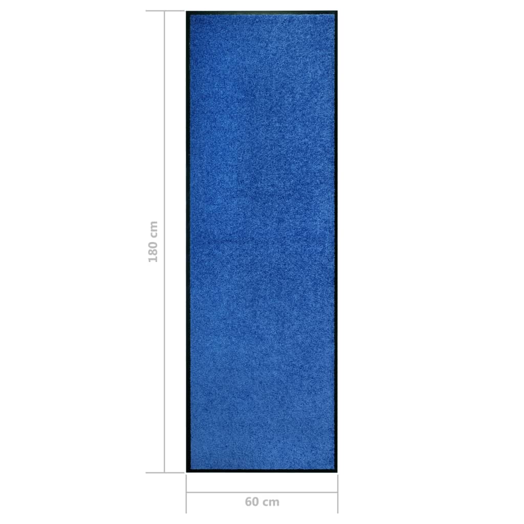 Ovimatto pestävä sininen 60x180 cm - Sisustajankoti.fi