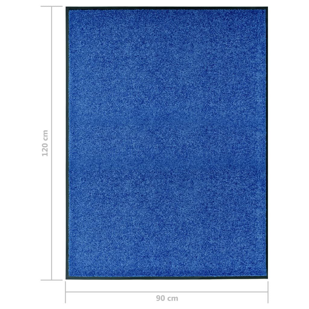 Ovimatto pestävä sininen 90x120 cm - Sisustajankoti.fi