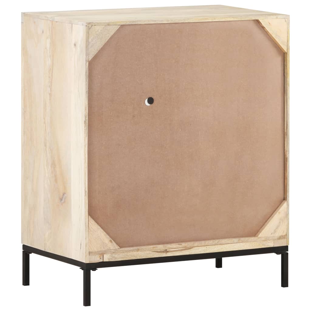 Senkki 60x35x70 cm täysi mangopuu ja luonnollinen ruoko - Sisustajankoti.fi