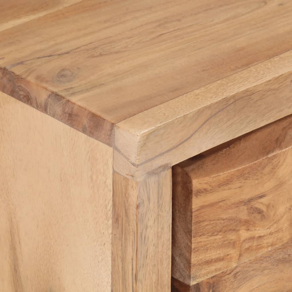 TV-taso 120x30x42 cm täysi akaasiapuu luonnollisilla reunoilla - Sisustajankoti.fi