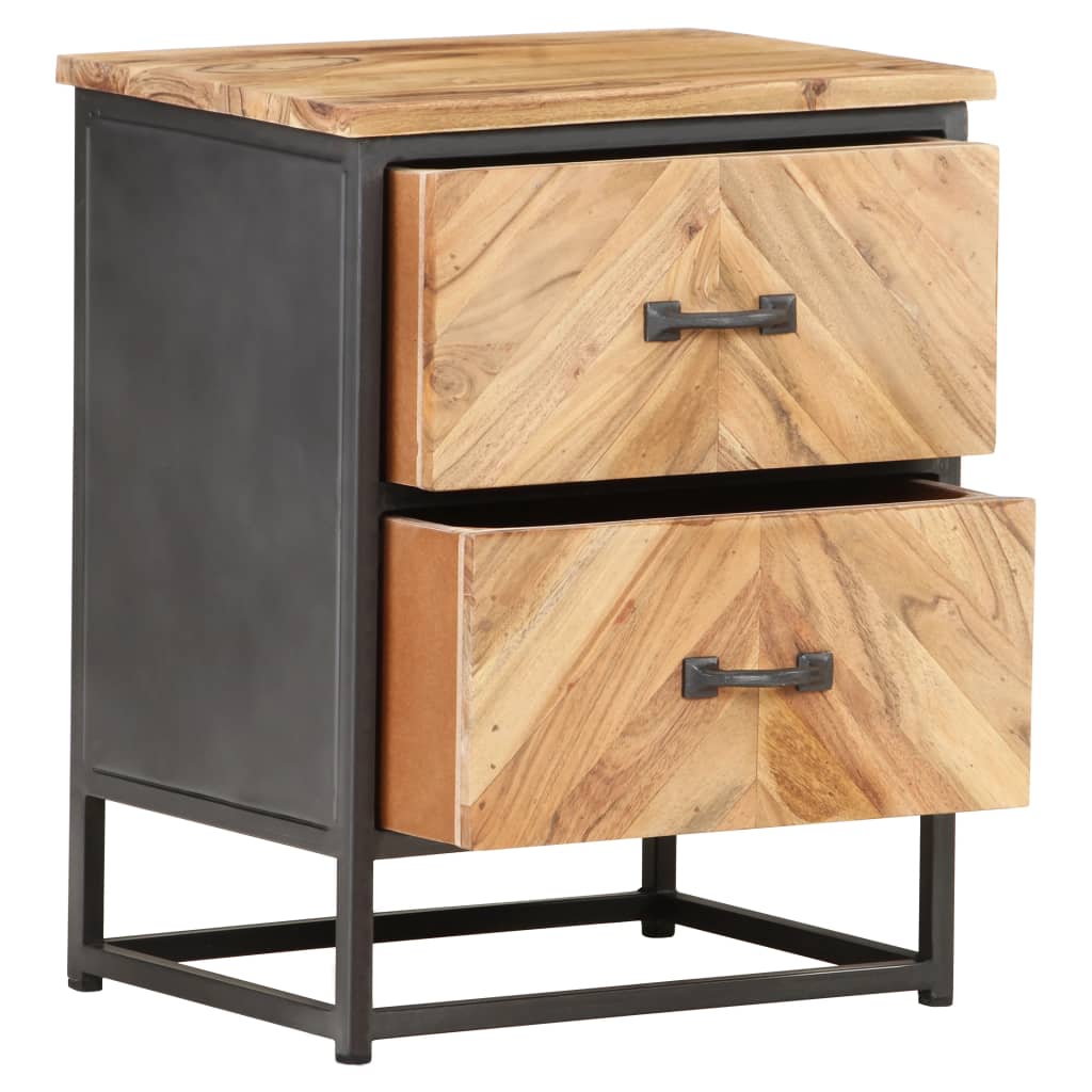 Yöpöytä 40x30x50 cm täysi akaasiapuu - Sisustajankoti.fi