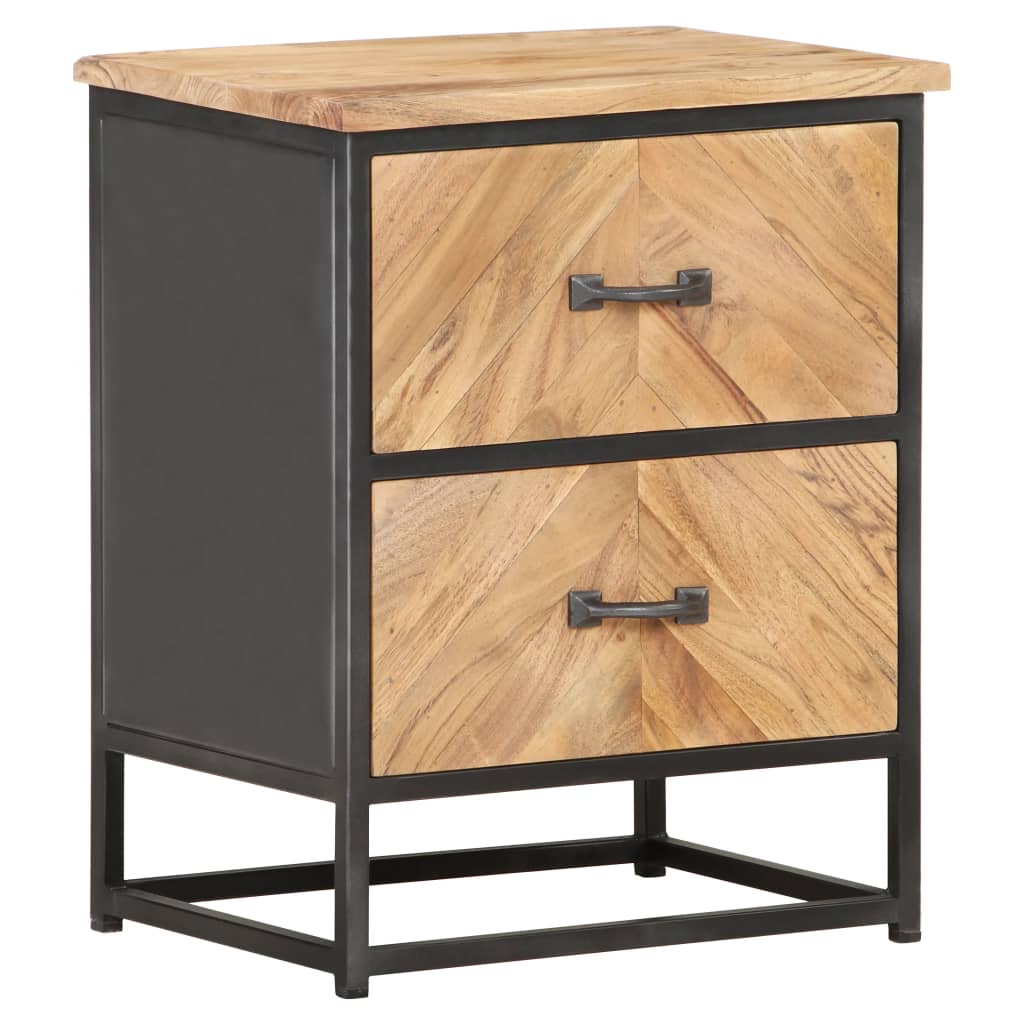 Yöpöytä 40x30x50 cm täysi akaasiapuu - Sisustajankoti.fi