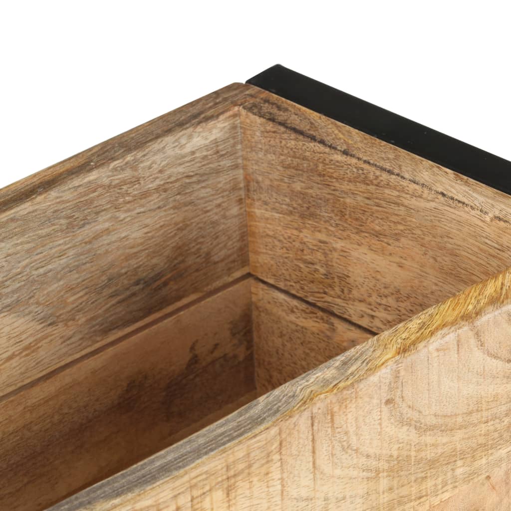 Kukkalaatikko 60x20x68 cm karkea mangopuu - Sisustajankoti.fi