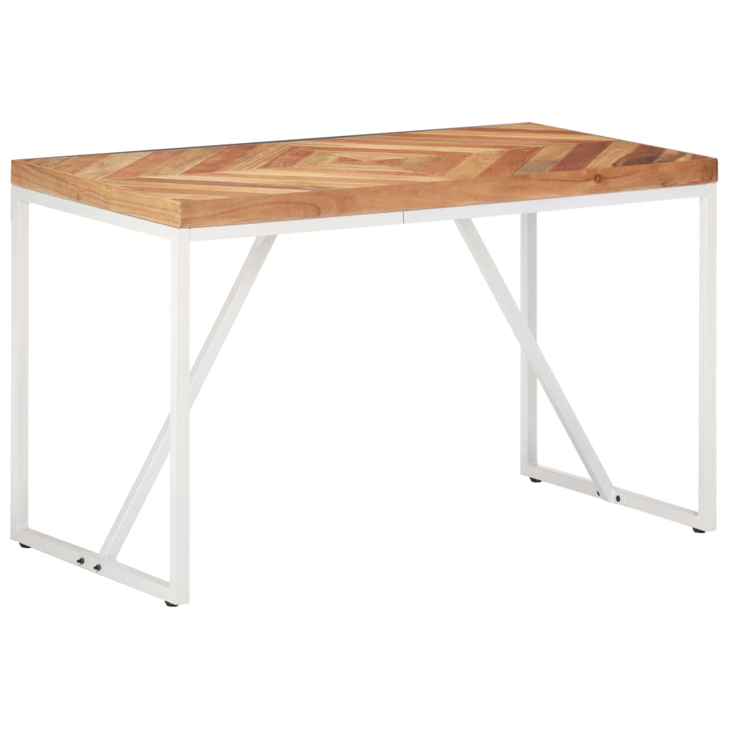Ruokapöytä 120x60x76 cm täysi akaasia- ja mangopuu - Sisustajankoti.fi