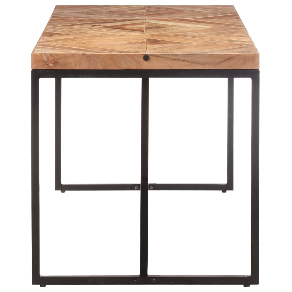 Ruokapöytä 160x70x76 cm täysi akaasia- ja mangopuu - Sisustajankoti.fi