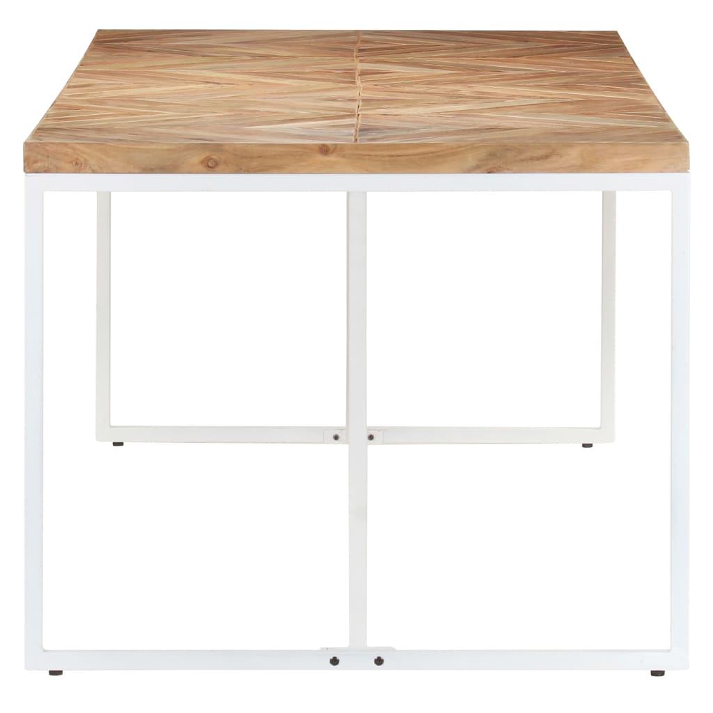 Ruokapöytä 200x90x76 cm täysi akaasia- ja mangopuu - Sisustajankoti.fi