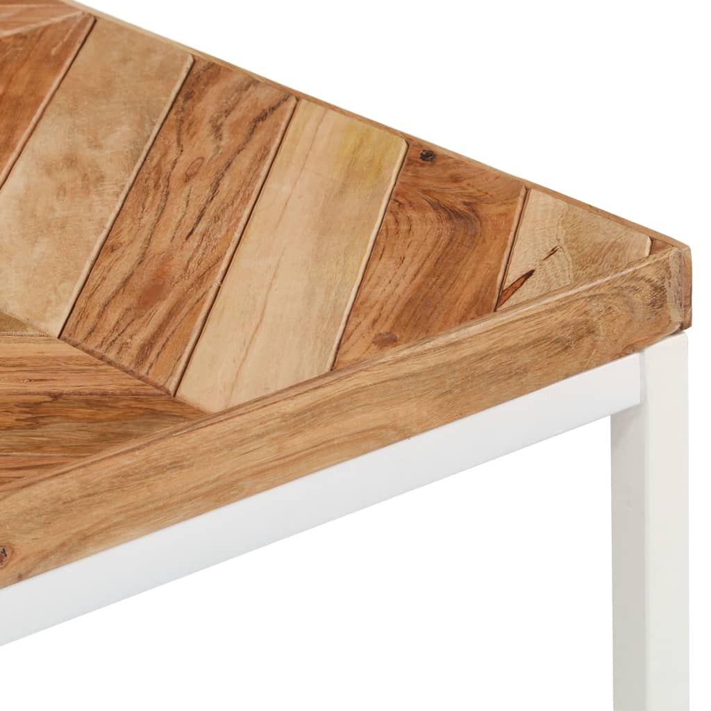 Ruokapöytä 200x90x76 cm täysi akaasia- ja mangopuu - Sisustajankoti.fi