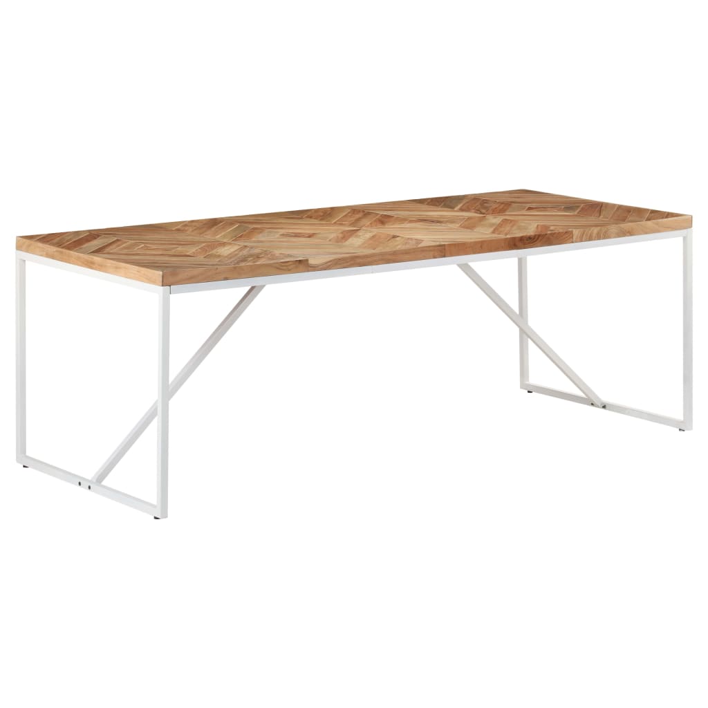 Ruokapöytä 200x90x76 cm täysi akaasia- ja mangopuu - Sisustajankoti.fi