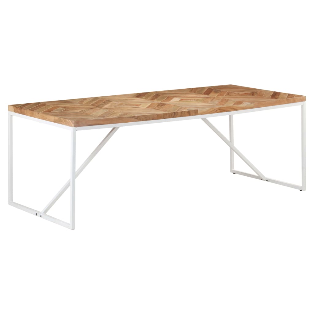 Ruokapöytä 200x90x76 cm täysi akaasia- ja mangopuu - Sisustajankoti.fi