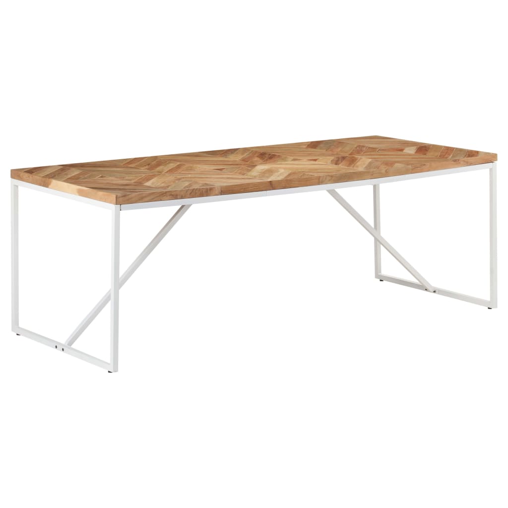 Ruokapöytä 200x90x76 cm täysi akaasia- ja mangopuu - Sisustajankoti.fi