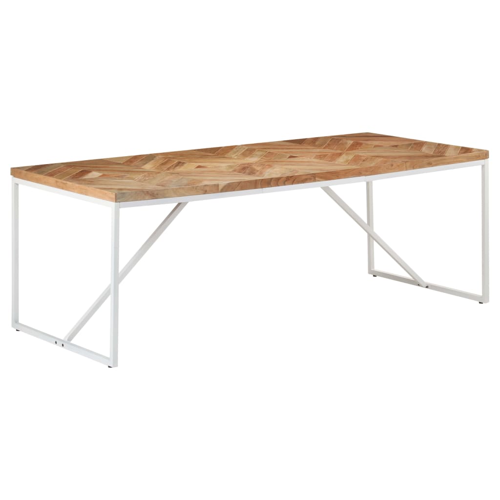 Ruokapöytä 200x90x76 cm täysi akaasia- ja mangopuu - Sisustajankoti.fi
