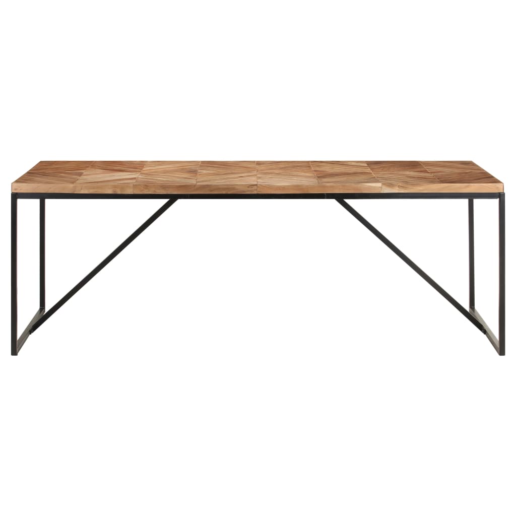 Ruokapöytä 200x90x76 cm täysi akaasia- ja mangopuu - Sisustajankoti.fi