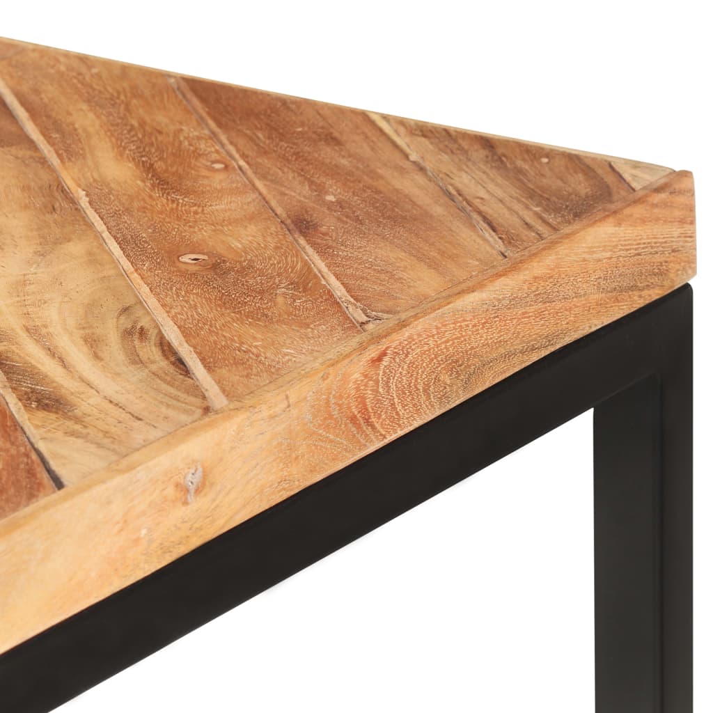 Ruokapöytä 200x90x76 cm täysi akaasia- ja mangopuu - Sisustajankoti.fi