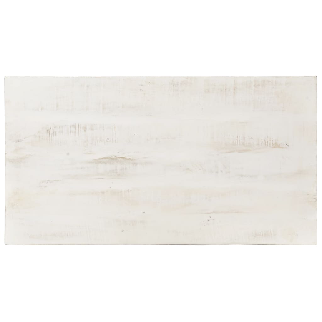 Sohvapöytä valkoinen 110x60x45 cm täysi mangopuu - Sisustajankoti.fi