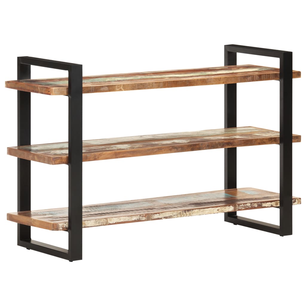 Senkki 3 hyllyllä 120x40x75 cm kierrätetty täyspuu - Sisustajankoti.fi