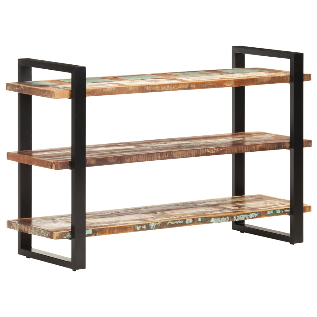 Senkki 3 hyllyllä 120x40x75 cm kierrätetty täyspuu - Sisustajankoti.fi