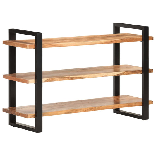 Senkki 3 hyllyllä 120x40x75 cm täysi akaasiapuu - Sisustajankoti.fi