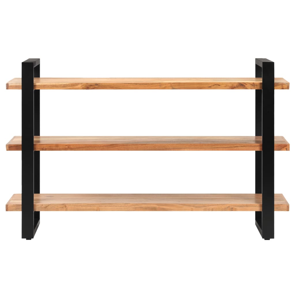 Senkki 3 hyllyllä 120x40x75 cm täysi akaasiapuu - Sisustajankoti.fi