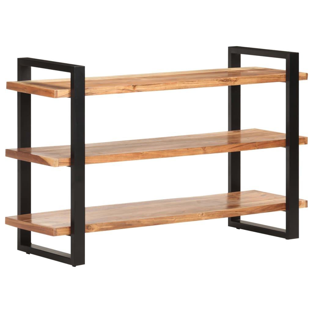 Senkki 3 hyllyllä 120x40x75 cm täysi akaasiapuu - Sisustajankoti.fi