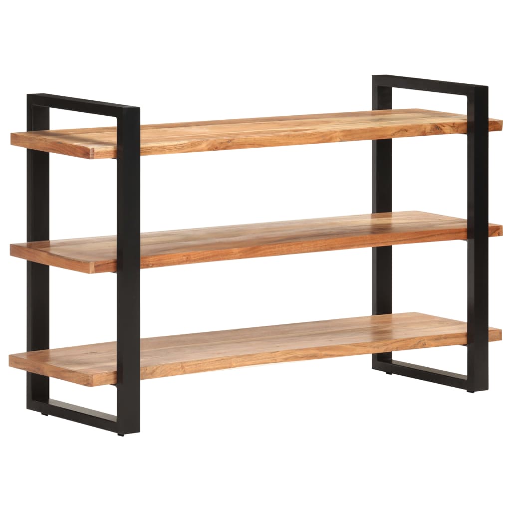 Senkki 3 hyllyllä 120x40x75 cm täysi akaasiapuu - Sisustajankoti.fi