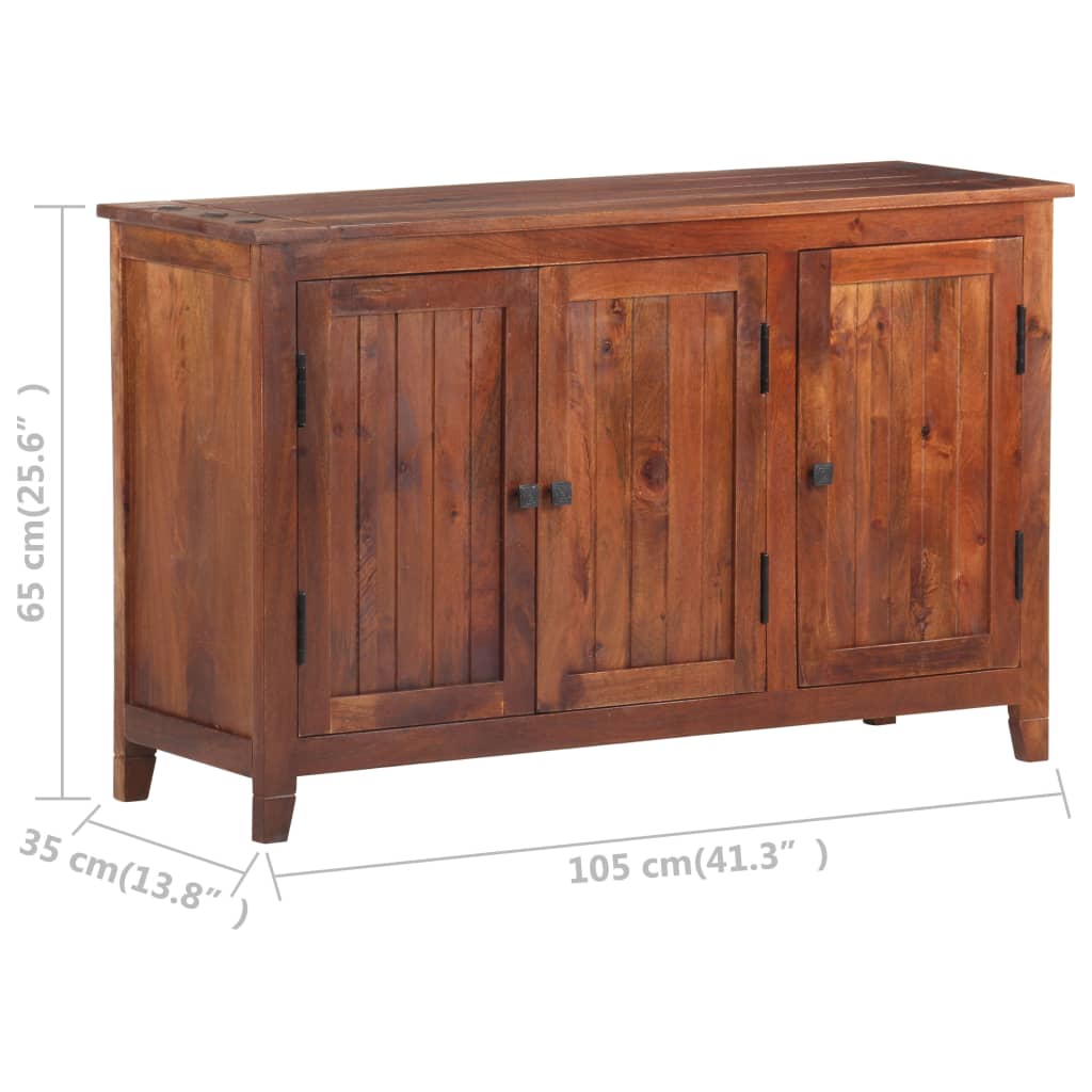 Senkki hunajanruskea 105x35x65 cm täysi akaasiapuu - Sisustajankoti.fi