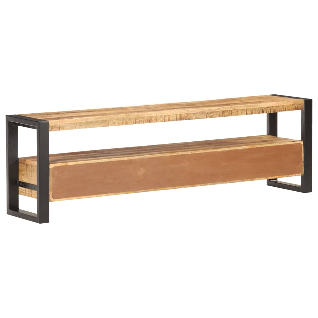 TV-taso 150x30x45 cm täysi karkea mangopuu - Sisustajankoti.fi