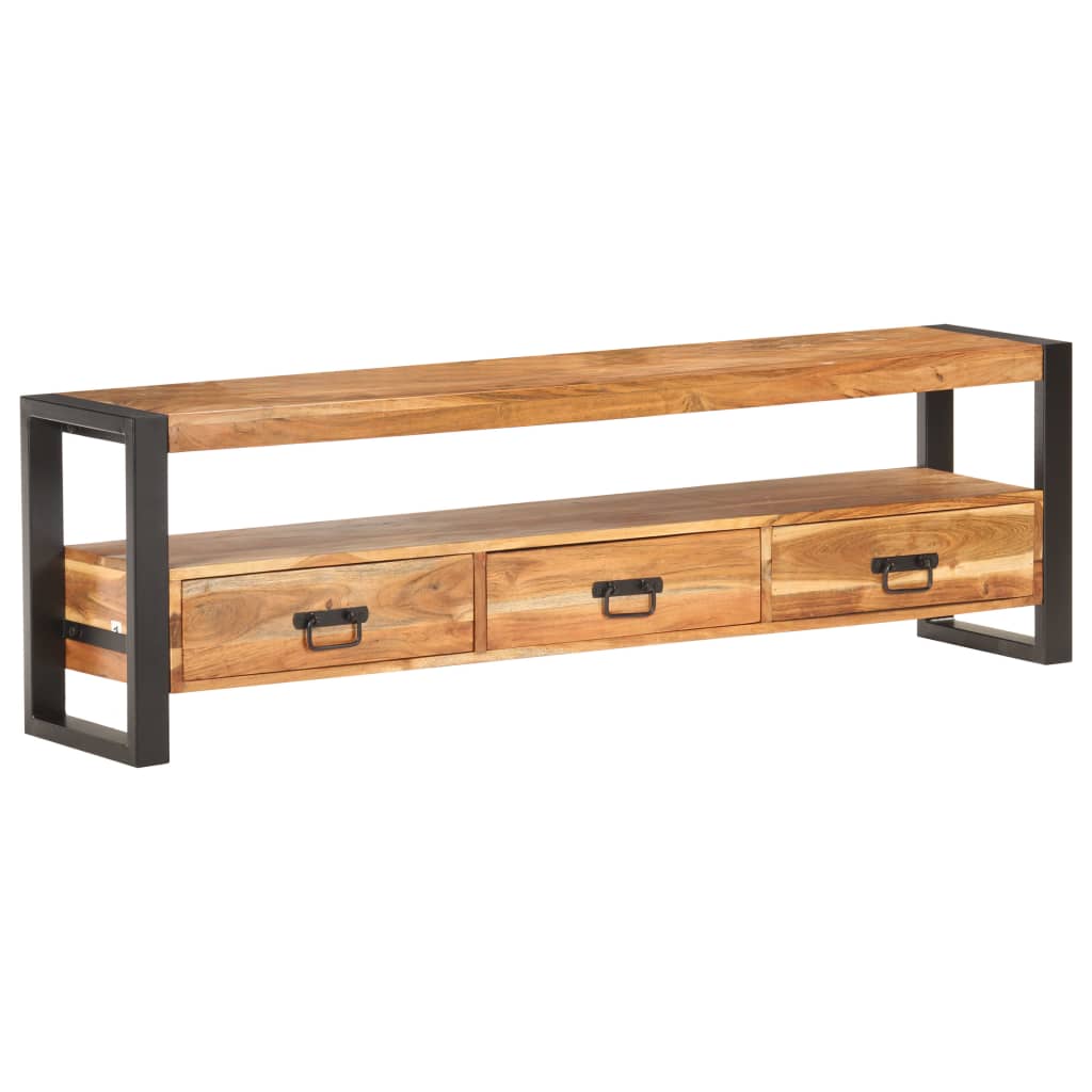 TV-taso 150x30x45 cm täysi akaasiapuu - Sisustajankoti.fi