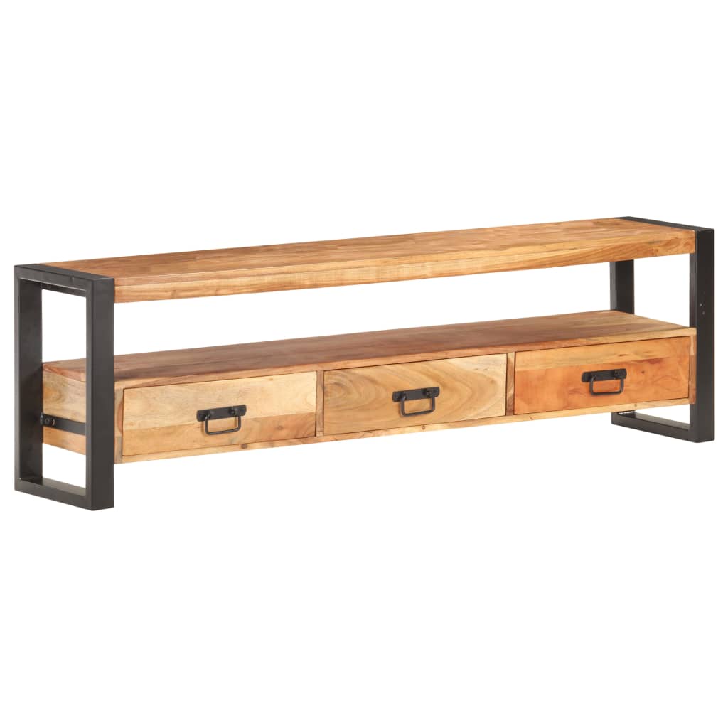 TV-taso 150x30x45 cm täysi akaasiapuu - Sisustajankoti.fi