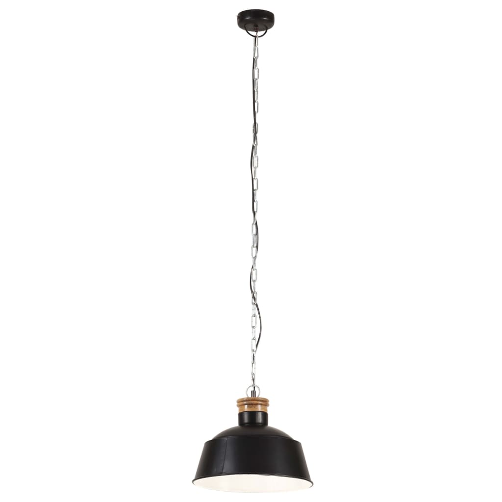 Teollistyylinen riippuvalaisin 32 cm musta E27 - Sisustajankoti.fi