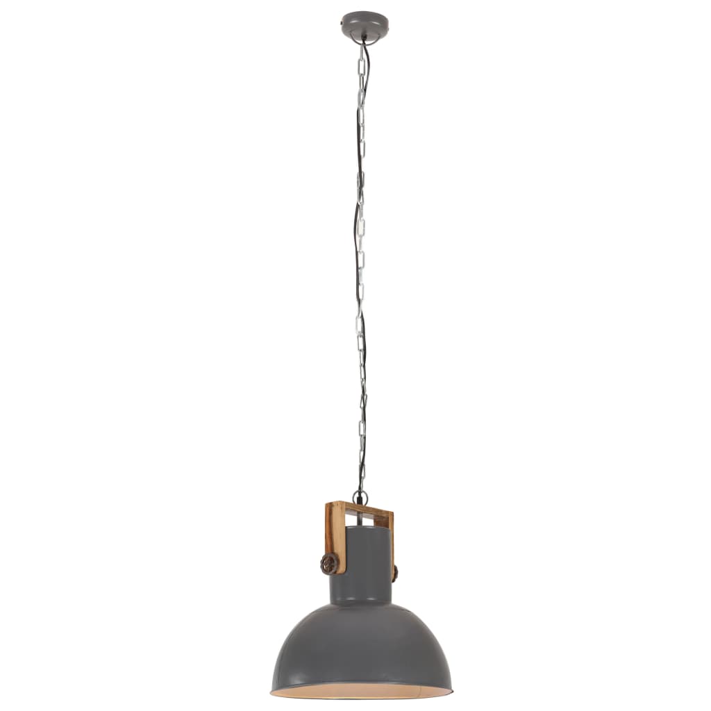 Teollistyylinen riippuvalaisin 25W harmaa pyöreä mango 42cm E27 - Sisustajankoti.fi