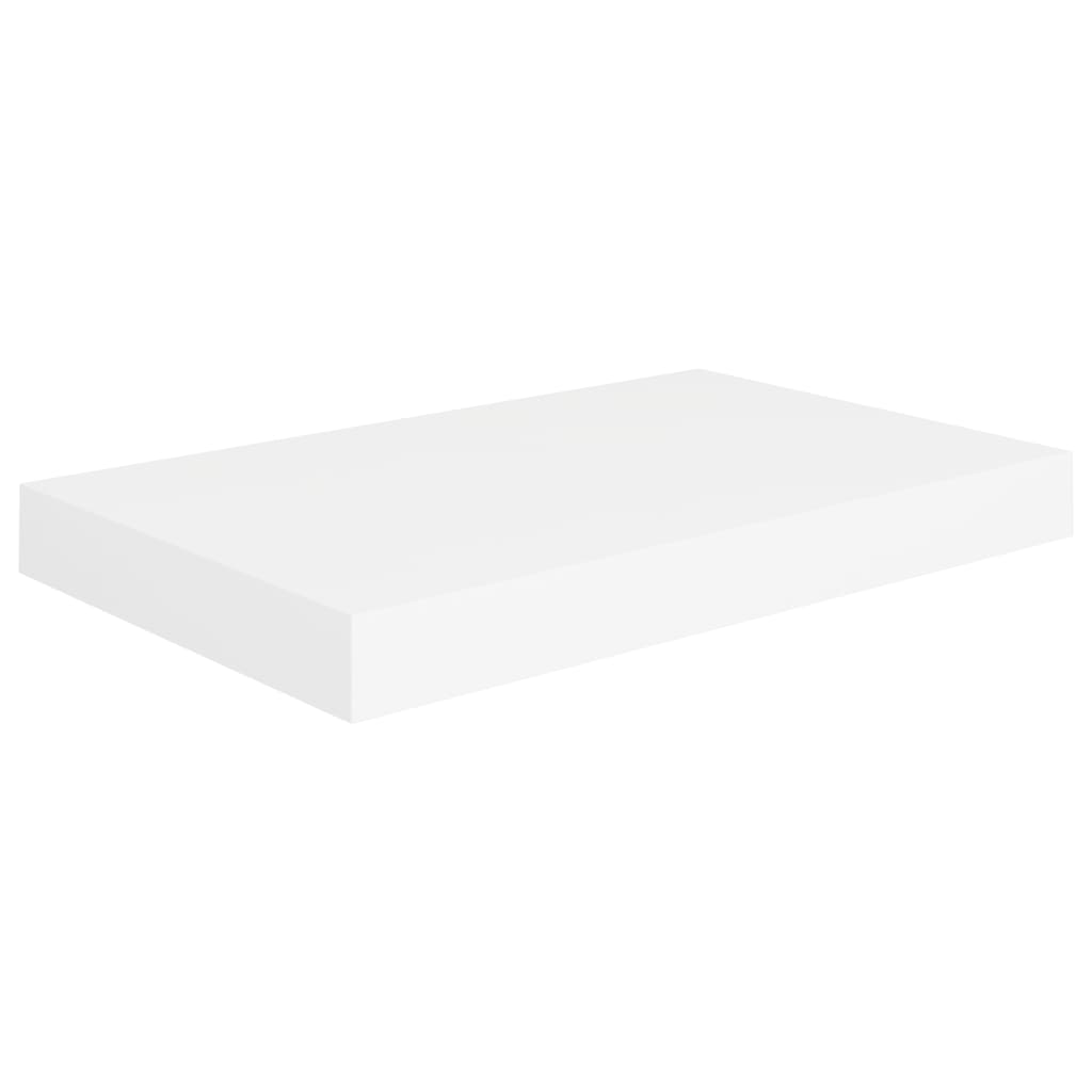 Kelluva seinähylly valkoinen 40x23x3,8 cm MDF - Sisustajankoti.fi