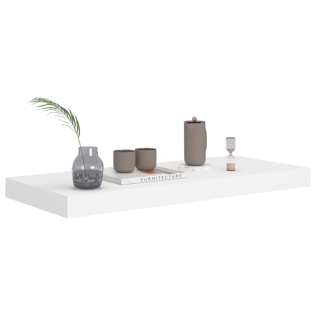 Kelluvat seinähyllyt 4 kpl valkoinen 60x23,5x3,8cm MDF - Sisustajankoti.fi