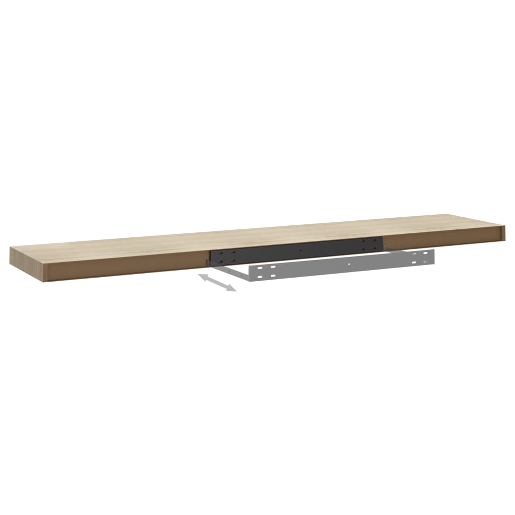 Kelluvat seinähyllyt 4 kpl tammi 120x23,5x3,8 cm MDF - Sisustajankoti.fi