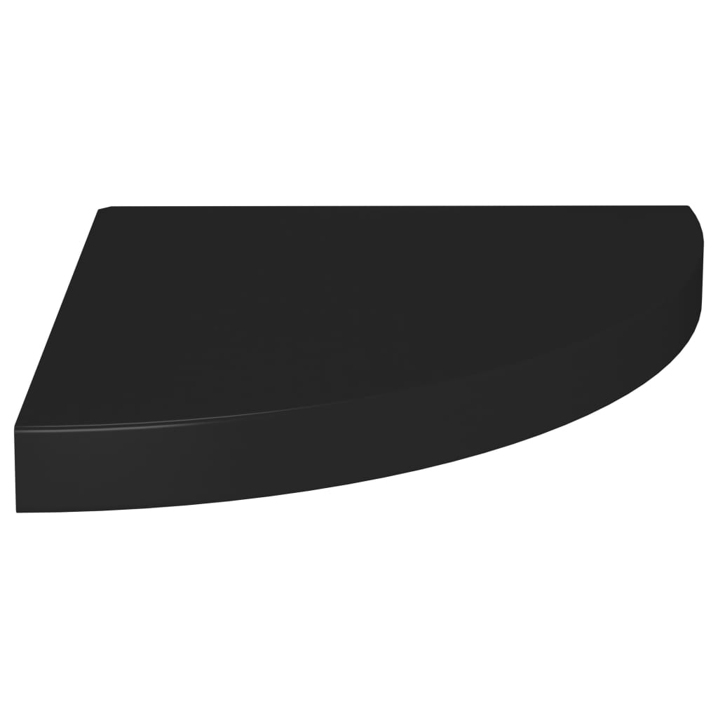 Kelluvat kulmahyllyt 4 kpl musta 35x35x3,8 cm MDF - Sisustajankoti.fi