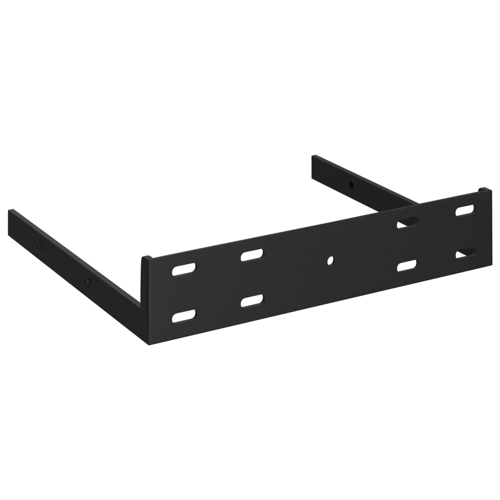 Kelluvat kulmahyllyt 4 kpl musta 35x35x3,8 cm MDF - Sisustajankoti.fi