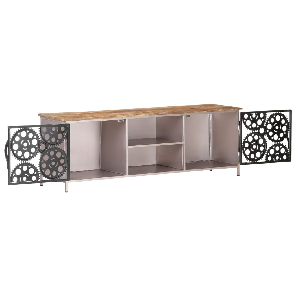 TV-taso 120x30x40 cm karkea mangopuu - Sisustajankoti.fi