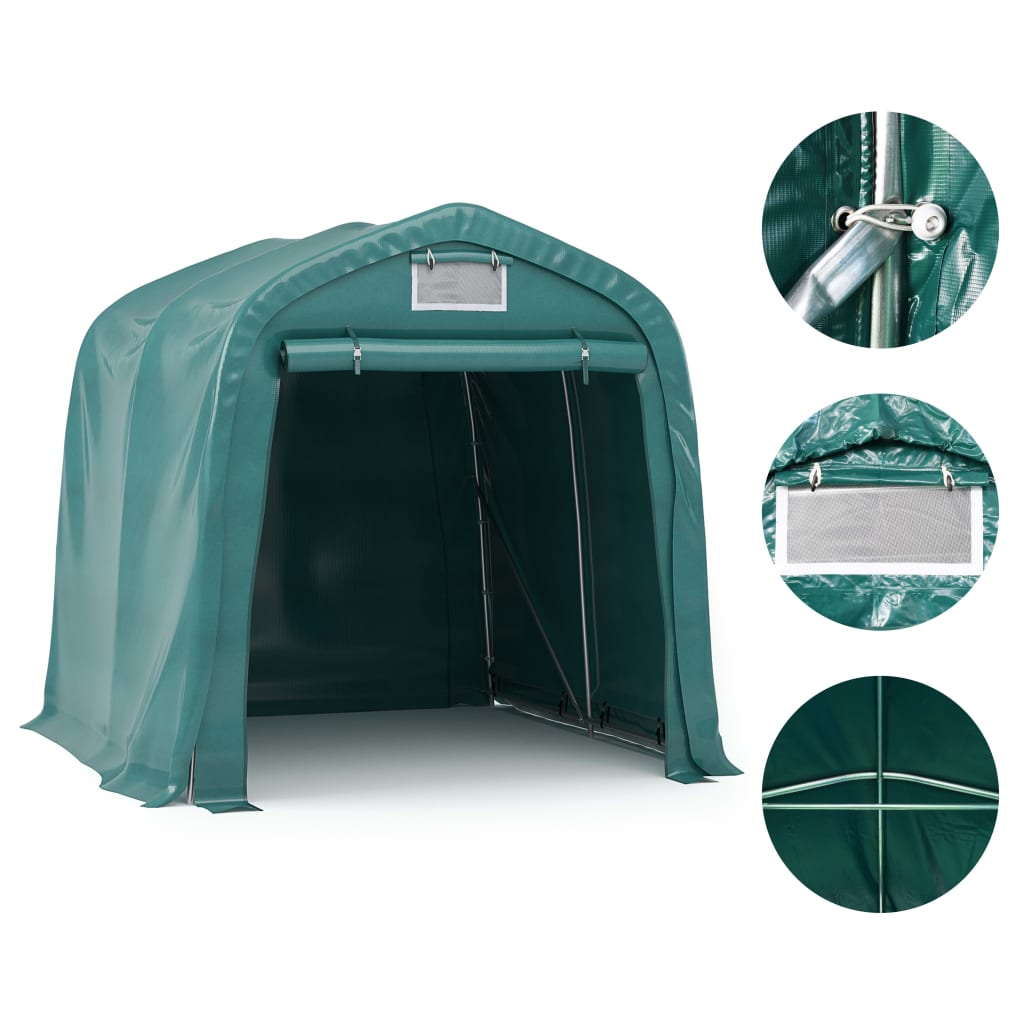 Autotalliteltta PVC 2,4x2,4 m vihreä - Sisustajankoti.fi