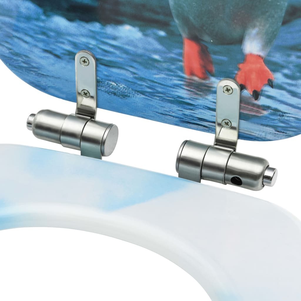 WC-istuimet soft close -kansilla 2 kpl MDF pingviinikuosi - Sisustajankoti.fi