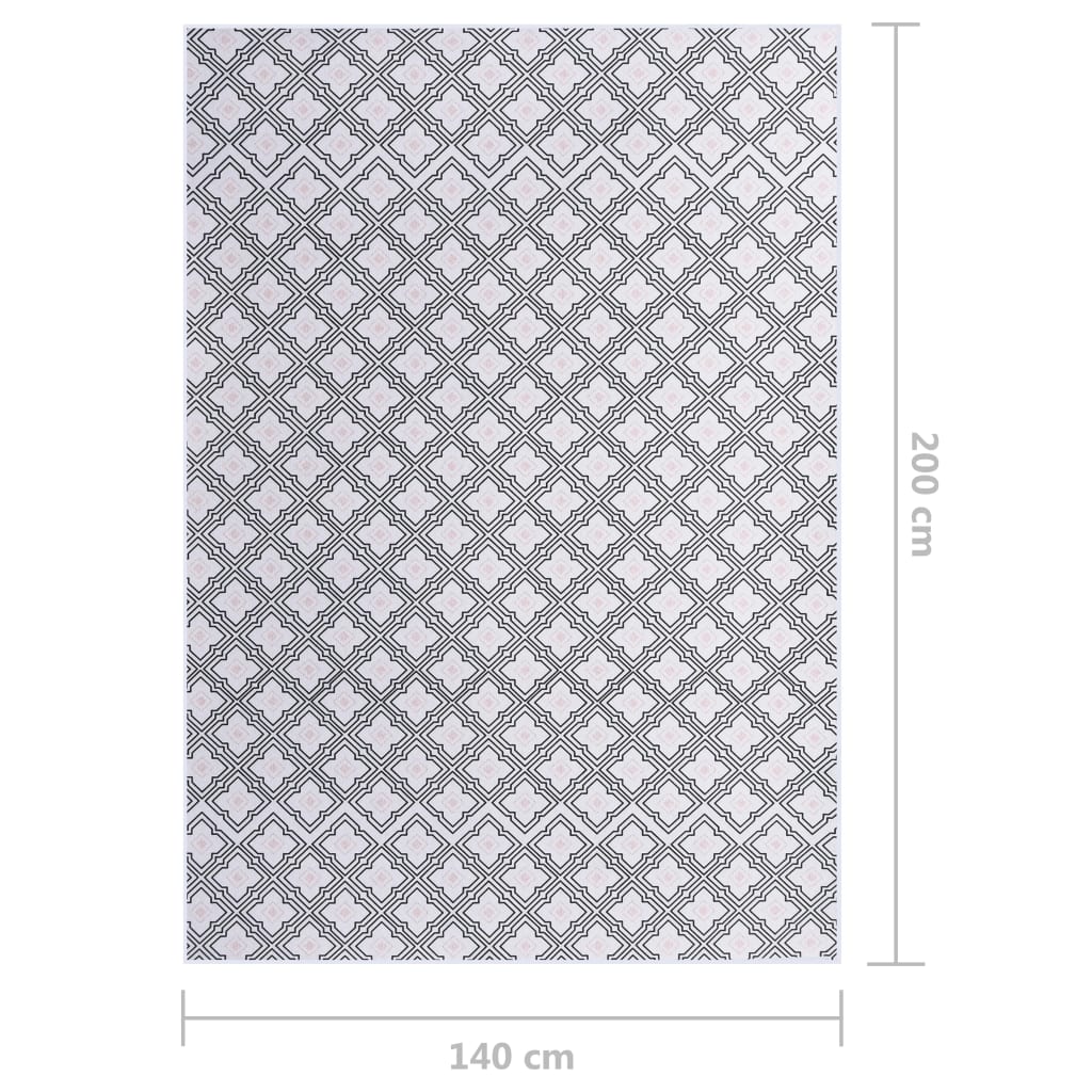 Painatettu matto monivärinen 140x200 cm kangas - Sisustajankoti.fi