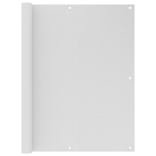 Parvekkeen suoja valkoinen 120x500 cm HDPE - Sisustajankoti.fi