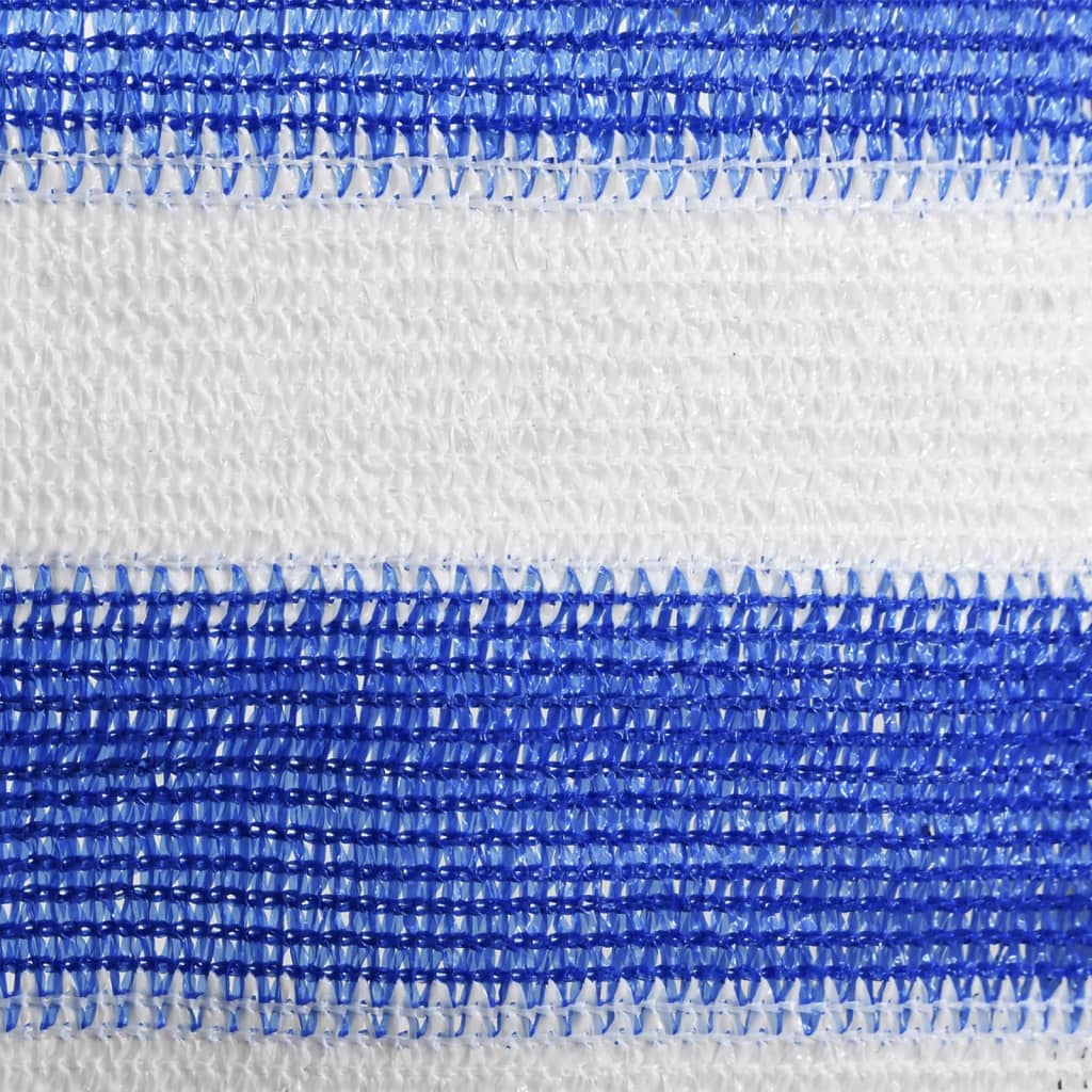 Parvekkeen suoja sininen ja valkoinen 90x600 cm HDPE - Sisustajankoti.fi
