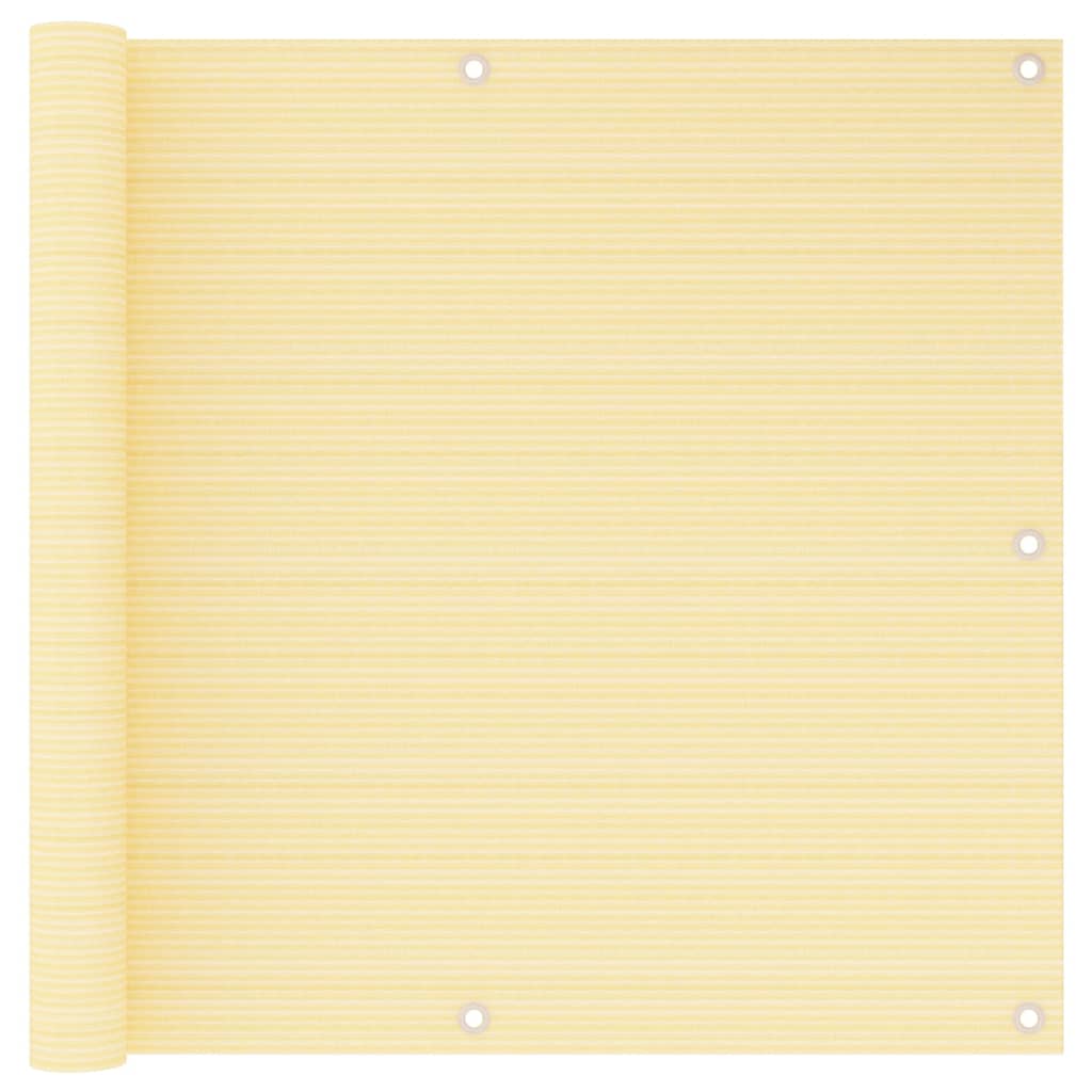 Parvekkeen suoja beige 90x600 cm HDPE - Sisustajankoti.fi
