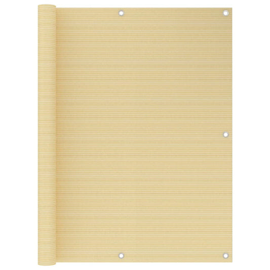 Parvekkeen suoja beige 120x400 cm HDPE - Sisustajankoti.fi