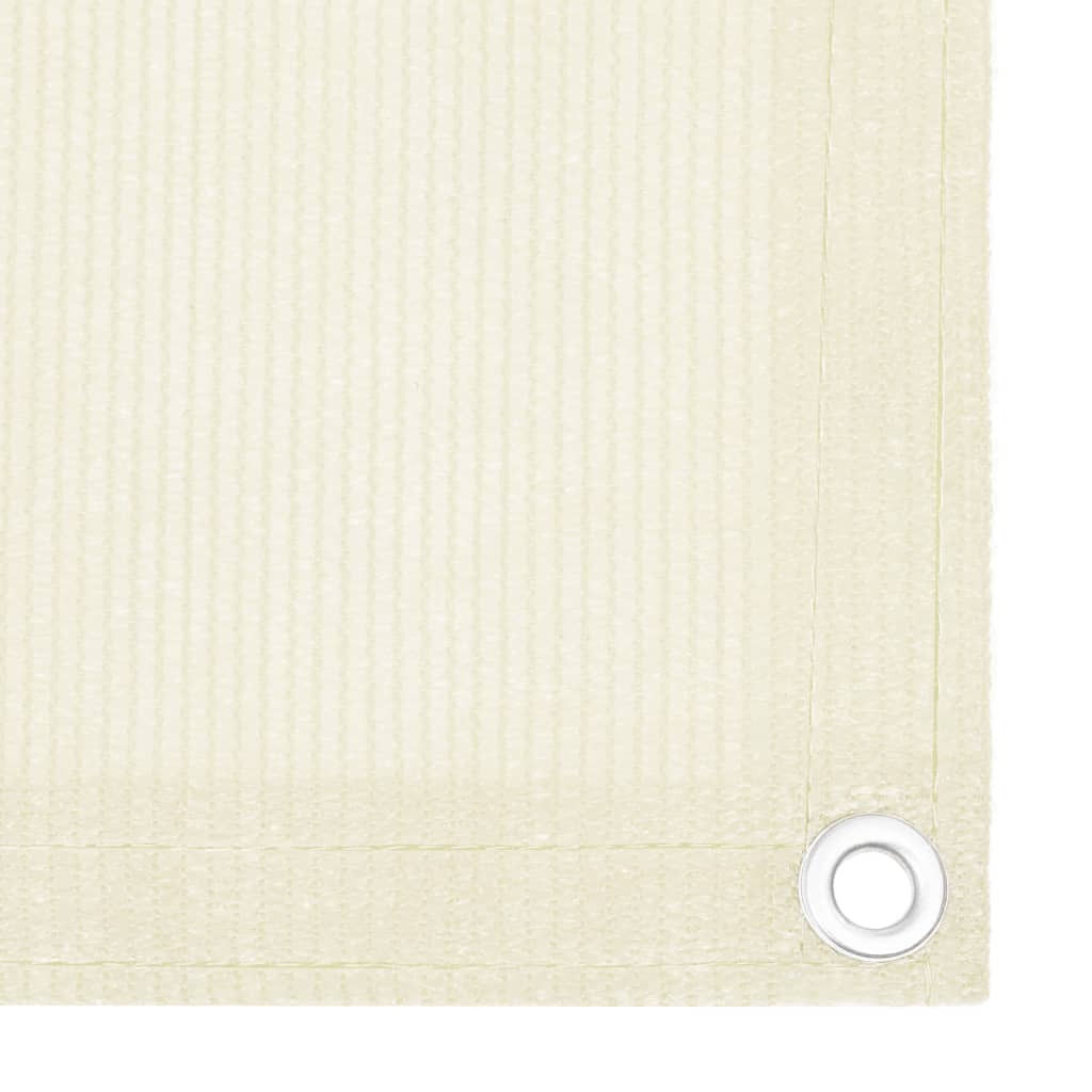 Parvekkeen suoja kerma 90x600 cm HDPE - Sisustajankoti.fi
